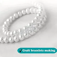 Classic Crafts Moti Pearl Beads For Jewellery Making, Necklace and Pearls For Embroidery | Round Shape (500, 8Mm)-thumb3