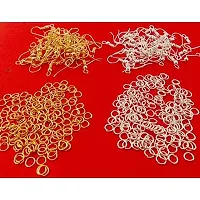 Classic HouseS Combo Of Earring Hooks and Jump Rings In Golden and Silver For Women and Girls Earring-Pack Of 200 Pcs.Each-thumb1