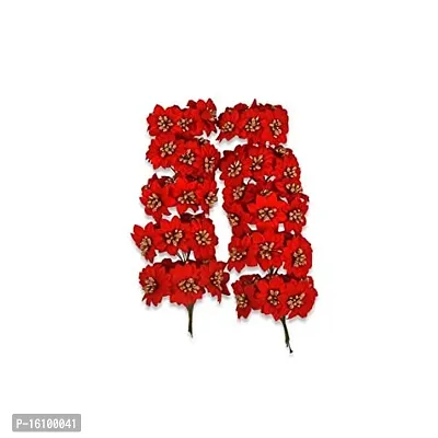 Classic Artificial Flowers With Pollen(Red, 1 Piece)