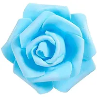 Classic Artificial Foam Rose Sky Blue (Pack Of 36) (Sky Blue)-thumb2