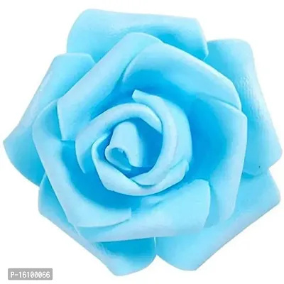 Classic Artificial Foam Rose Sky Blue (Pack Of 36) (Sky Blue)-thumb3