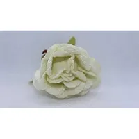 Classic Artificial Velvet Flowers Hair Accessory Art And Craft Party Decor Flowers -(Pack Of 36 Pcs,Cream)-thumb2