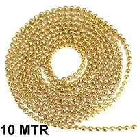 Classic Iron Golden Ball Chain 2 Mm 10 M Pack For Silk Thread Jewellery Making-thumb2