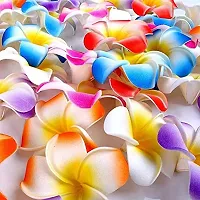 Classic Classic2.4 Inch Artificial Plumier Rubric Hawaiian Flower Petals Hair Hat Wreath Floral Hawaiian Foam Frangipani Flowers For Diy Home Beach Wedding Party Decoration (Multi, 24)-thumb4