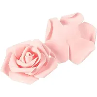 Classic Rose Flower Heads Mini Foam Artificial Roses Diy Wedding Flowers Accessories Make Bridal Hairclip,Headbands,Party Baby Shower Home Decorate Flower 7 Cm (Peach, 24)-thumb4