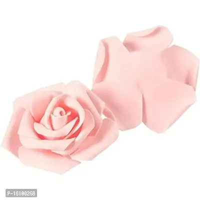 Classic Rose Flower Heads Mini Foam Artificial Roses Diy Wedding Flowers Accessories Make Bridal Hairclip,Headbands,Party Baby Shower Home Decorate Flower 7 Cm (Peach, 24)-thumb5