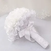 Classic Artificial Flowers (White, Pack Of 100 Pcs)-thumb3