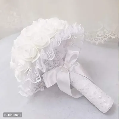 Classic Artificial Flowers (White, Pack Of 100 Pcs)-thumb4