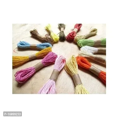Classic Colorful Diy Paper Rope Threads For Various Art And Craft Projects And Decoration(10 Meter,Multi)-thumb0