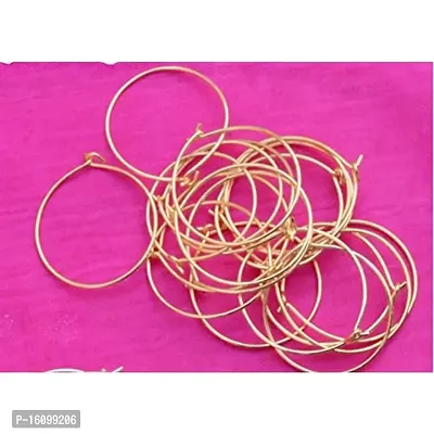 Classic Sunshine Jewellery Making Round Loop Rings Gold (50 Pcs)