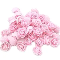 Classic Artificial Foam Flowers Jewellery Tiara Craft Flowers -(Pack Of 100 Pcs, Pink)-thumb3