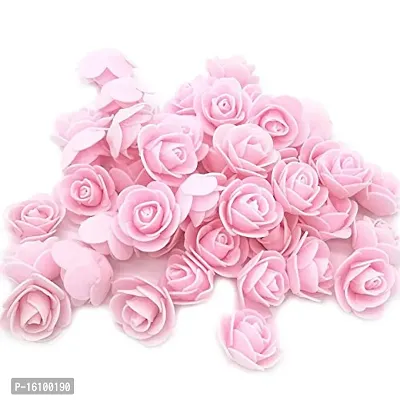 Classic Artificial Foam Flowers Jewellery Tiara Craft Flowers -(Pack Of 100 Pcs, Pink)-thumb4