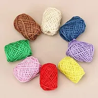 Classic Just Flowers Jute Thread Twisted Rope 8 Colors For Diy Art And Craft Projects And Decoration(Pack Of 8)-thumb4