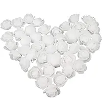 Classic Artificial Flowers (White, Pack Of 100 Pcs)-thumb2