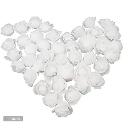 Classic Artificial Flowers (White, Pack Of 100 Pcs)-thumb3