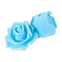 Classic Artificial Foam Rose Sky Blue (Pack Of 36) (Sky Blue)-thumb3