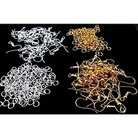 Classic HouseS Combo Of Earring Hooks and Jump Rings In Golden and Silver For Women and Girls Earring-Pack Of 200 Pcs.Each-thumb3