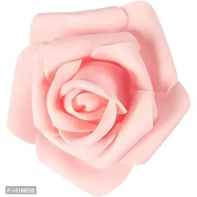 Classic Rose Flower Heads Mini Foam Artificial Roses Diy Wedding Flowers Accessories Make Bridal Hairclip,Headbands,Party Baby Shower Home Decorate Flower 7 Cm (Peach, 24)-thumb4