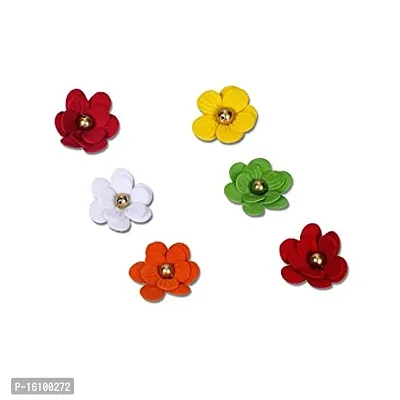 Classic Ms Flower D2 Artificial Flowers For Art And Craft Making And Jewelry (Multicolour)