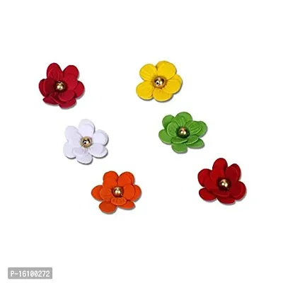 Classic Ms Flower D2 Artificial Flowers For Art And Craft Making And Jewelry (Multicolour)-thumb0