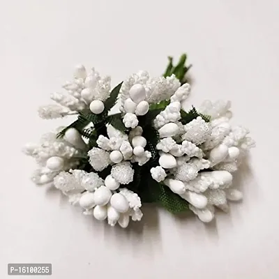 Classic Artificial Pollen Flowers For Tiara Making And Jewelry Making 144Pcs Pollens Cream-thumb2