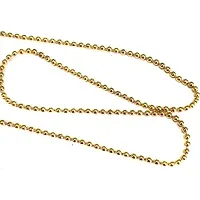 Classic Iron Golden Ball Chain 2 Mm 10 M Pack For Silk Thread Jewellery Making-thumb1
