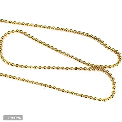 Classic Iron Golden Ball Chain 2 Mm 10 M Pack For Silk Thread Jewellery Making-thumb2