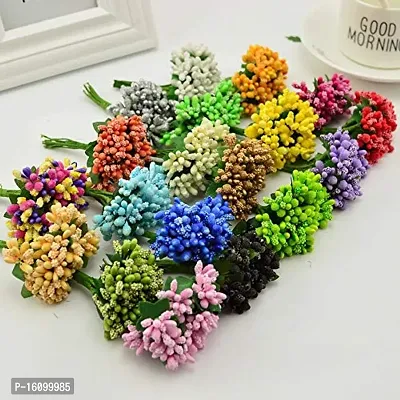 Classic Artificial Pollen Flowers For Tiara Making And Jewelry Making 144Pcs Pollens Blue-thumb2