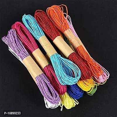 Classic Colorful Diy Paper Rope Threads For Various Art And Craft Projects And Decoration(10 Meter,Multi)-thumb3