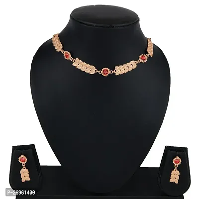 Stylish Golden Brass Jewellery Set For Women-thumb2