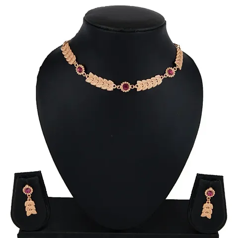 Stylish Brass Jewellery Set For Women