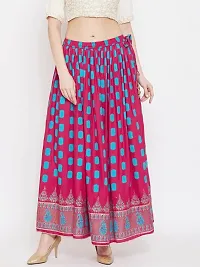 Beautiful Rayon Stitched Ethnic Skirt for Women-thumb3