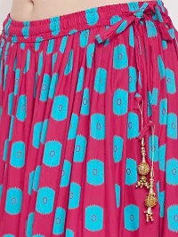 Beautiful Rayon Stitched Ethnic Skirt for Women-thumb2