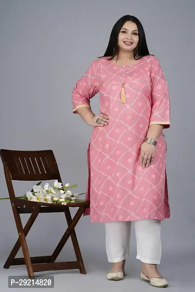 Stylish Peach Viscose Rayon Kurta With Bottom Wear Set For Women-thumb4