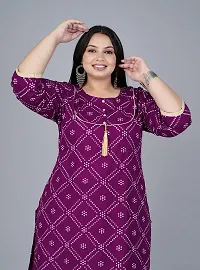 Stylish Purple Viscose Rayon Kurta With Bottom Wear Set For Women-thumb4