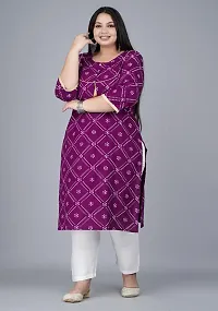 Stylish Purple Viscose Rayon Kurta With Bottom Wear Set For Women-thumb3