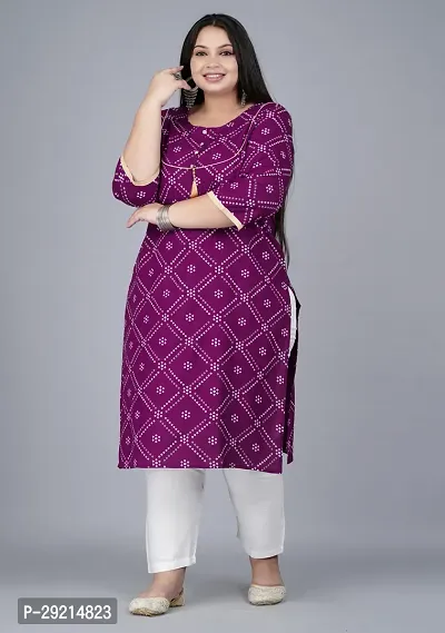 Stylish Purple Viscose Rayon Kurta With Bottom Wear Set For Women-thumb4