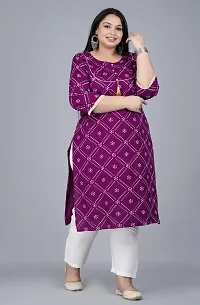 Stylish Purple Viscose Rayon Kurta With Bottom Wear Set For Women-thumb2