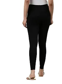 Classic Cotton Lycra Solid Leggings for Women-thumb1