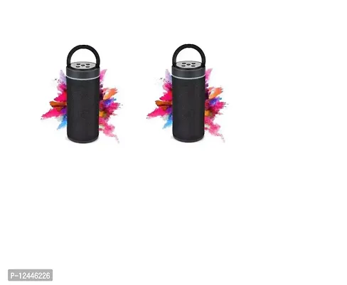 Plastic Black Wireless Bluetooth Speakers- 2 Pcs