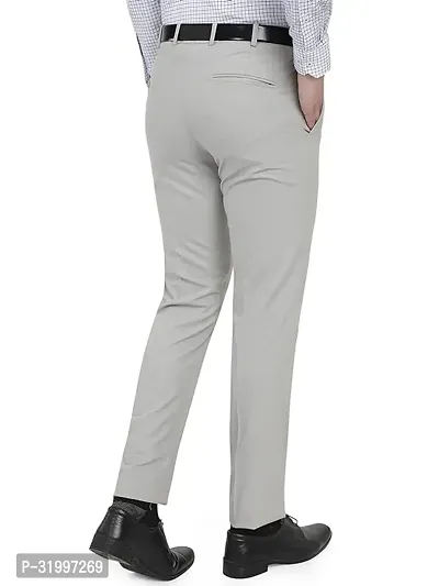 Stylish Cotton Blend Solid Formal Trouser for Men-thumb4