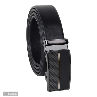 Leather Auto Lock Buckle Belt for Men