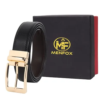 Angled Buckle Reversible Belt - Brown