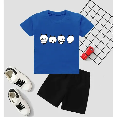 Stunning Blend T-Shirts with Shorts For Kids