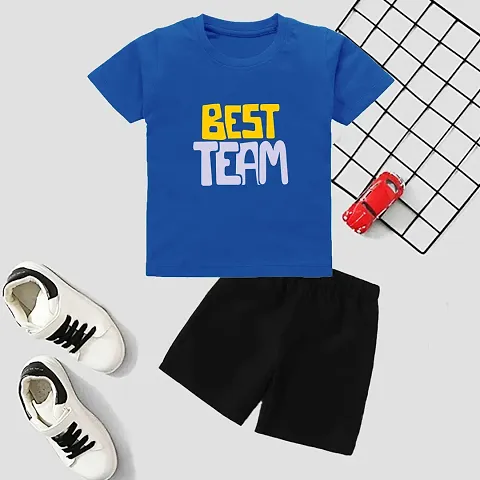 Stunning Blend T-Shirts with Shorts For Kids