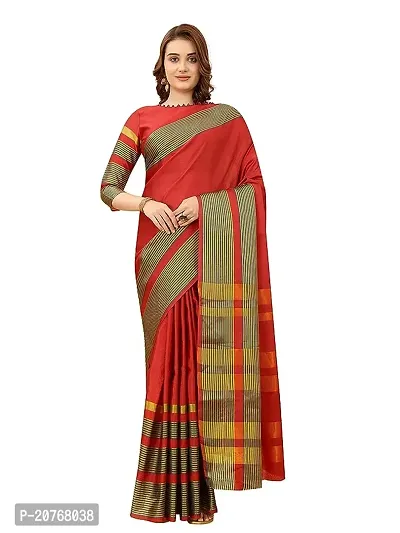 Beautiful Art Silk Saree With Blouse Piece