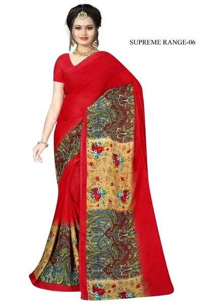 Beautiful Net Embroidery Work Saree with Blouse piece