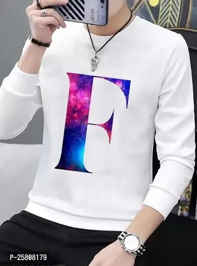 Reliable White Polyester Printed Round Neck Tees For Men-thumb0