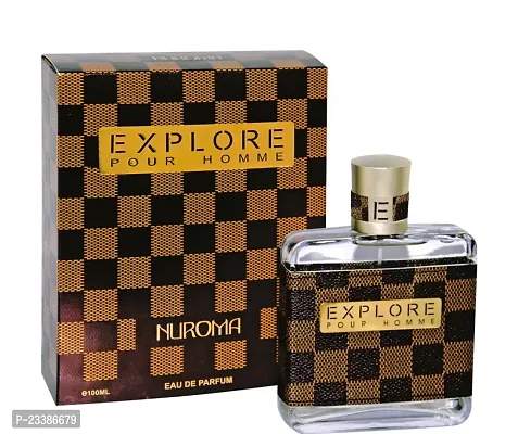 1 CFS EXPLORE POUR HOMME NUROMA BROWN PERFUME 100ML-thumb0