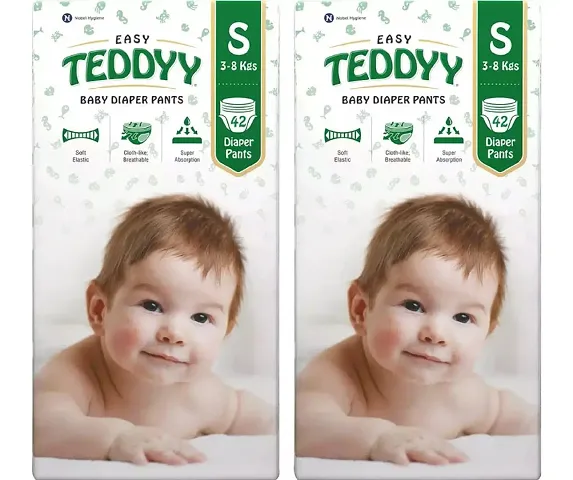 2 Teddy Small Baby Diaper Pants For Baby Weight 3-8 Kg Pack Of 42 Diaper Pants